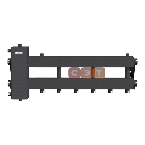 BM-150-4D (до 150 кВт, подкл. котла G 1½″, 3 контура G 1″ + боковой контур G 1½″)